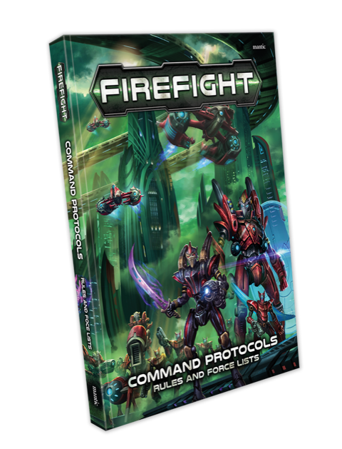Firefight: Command Protocols – Book & Counters Firefight Mantic Games 