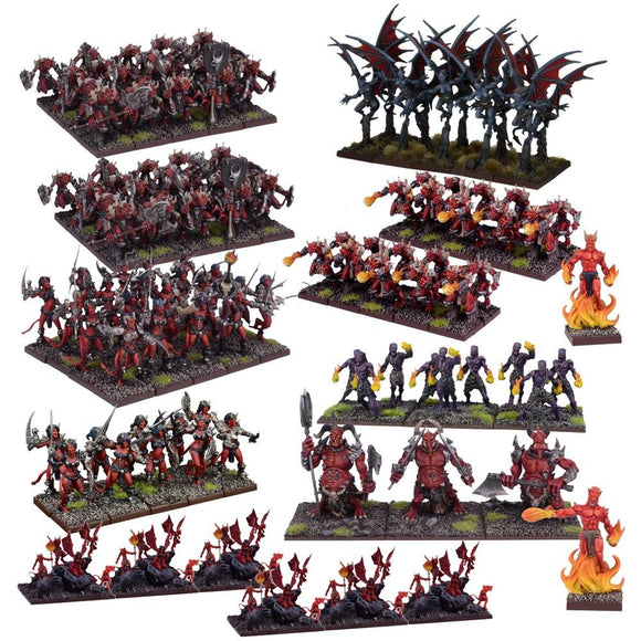 Forces Of The Abyss Mega Army Kings of War Mantic Games  (5026728247433)