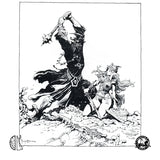 Frank Frazetta: Eowyn vs the Nazgul Lord 75mm Signature Series Mindwork Studio 