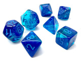 Gemini Polyhedral Blue-Blue/light blue Luminary 7-Die Set 7-Die Set Chessex 