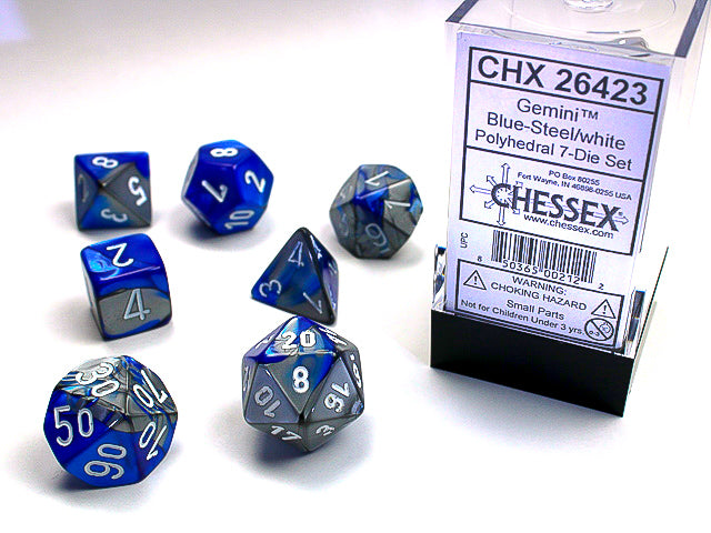 Set Di Dadi - Mini Nebula Wisteria / White | Set Di Dadi | Chessex - Foto 11
