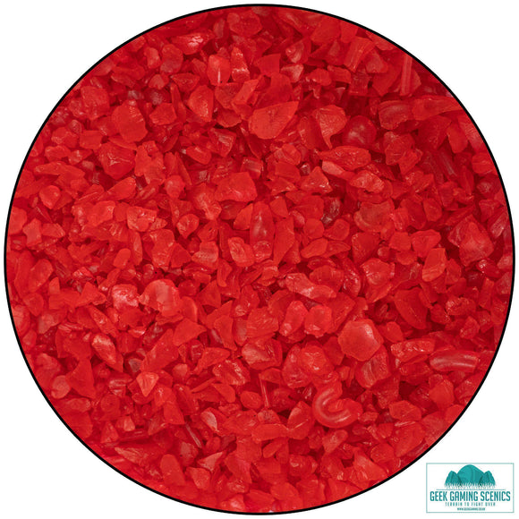 GGS Glass Nuggets 2-4 mm red (230ml) Glass Nuggets Geek Game Scenics 