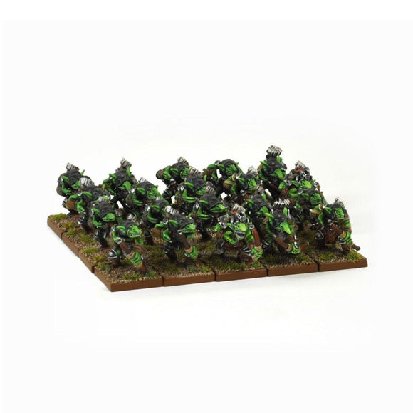 Goblins Spitters Regiment Kings of War Mantic Games  (5026523512969)