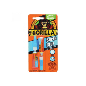 Gorilla - Anti-Clog Super Glue Clear 2x3g Glue Gorilla Glue 