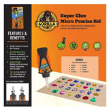 Gorilla - Super Glue Micro Precise Gel 5.5g Glue Gorilla Glue 