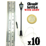 GSW 10x Classic Lamps with LED Lights GSW Hobby Green Stuff World 