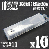 GSW 10x Hobby Knife Blade Refill GSW Hobby Green Stuff World 