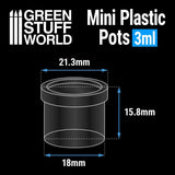 GSW 24x Mini Plastic Pots 3ml Generic Green Stuff World 