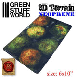 GSW 2D Neoprene Terrain - Forest with 4 trees GSW Hobby Green Stuff World 