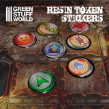 GSW 35x Resin Token Stickers 25mm GSW Hobby Green Stuff World 