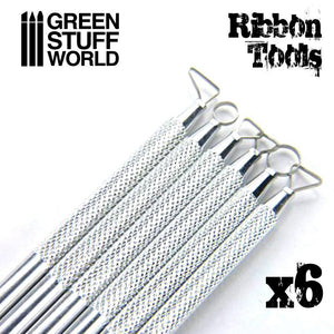 GSW 6x Mini Ribbon Sculpting Tool Set GSW Hobby Green Stuff World 