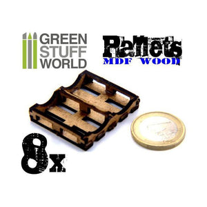 GSW 8x Laser Cut PALLETS GSW Hobby Green Stuff World 