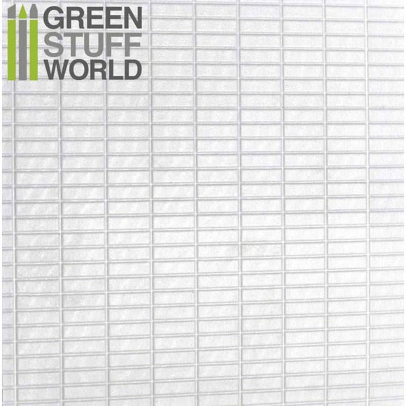GSW ABS Plasticard - MEDIUM RECTANGLES Textured Sheet - A4 GSW Hobby Green Stuff World 