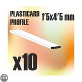 GSW ABS Plasticard - Profile PLAIN 4.5mm GSW Hobby Green Stuff World
