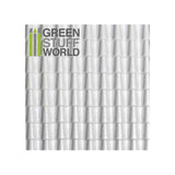 GSW ABS Plasticard - ROOF TILES Textured Sheet - A4 GSW Hobby Green Stuff World 