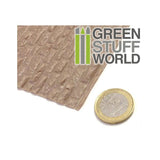 GSW ABS Plasticard - ROUGH ROCK WALL Textured Sheet - A4 GSW Hobby Green Stuff World 