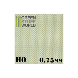 GSW ABS Plasticard - Thread DIAMOND HO 0.75mm Textured Sheet GSW Hobby Green Stuff World