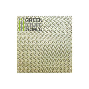 GSW ABS Plasticard - Thread DOUBLE DIAMOND Textured Sheet - A4 GSW Hobby Green Stuff World 