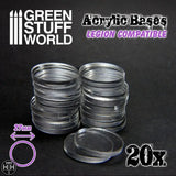 GSW Acrylic Bases - Round 27 mm (SW Legion) Bases Green Stuff World