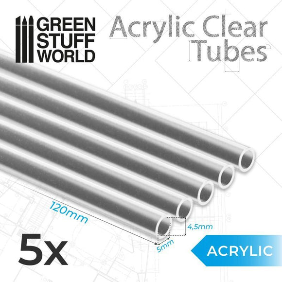 GSW Acrylic Clear Tubes 5 mm Generic Green Stuff World 