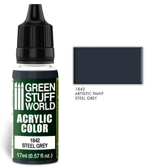 GSW Acrylic Color STEEL GREY GSW Hobby Green Stuff World 