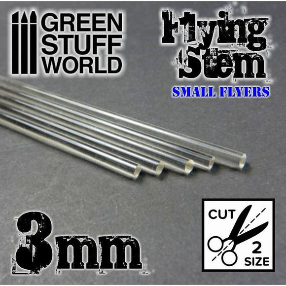 GSW Acrylic Rods - Round 3 mm CLEAR GSW Hobby Green Stuff World 