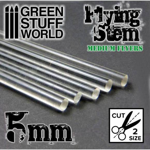 GSW Acrylic Rods - Round 5 mm CLEAR GSW Hobby Green Stuff World 