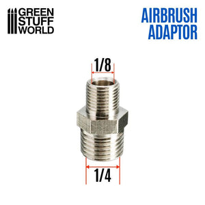 GSW Airbrush Thread Adapter 1/4" to 1/8" Airbrush Adaptor Green Stuff World