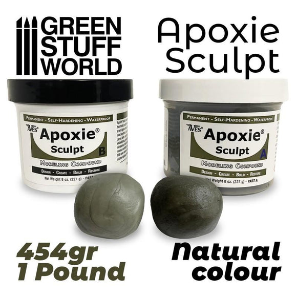 GSW APOXIE SCULPT 1Lb Natural Modelling Green Stuff World