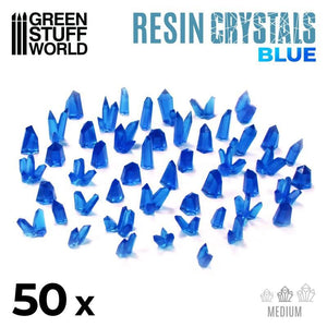 GSW BLUE Resin Crystals - Medium Crystals Green Stuff World 