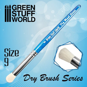 GSW BLUE SERIES Dry Brush - Size 9 GSW Dry Brush Green Stuff World