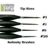 GSW Brushes COMBOx5 Natural Kolinsky GSW Hobby Green Stuff World 