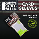 GSW Card Sleeves - Mini American 41x64mm Gaming Tools Green Stuff World 