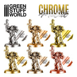 GSW Chrome Paint - ANTIQUE GOLD 17ml Chrome Paints Green Stuff World 
