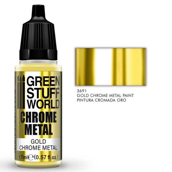 GSW Chrome Paint - GOLD 17ml Chrome Paints Green Stuff World 