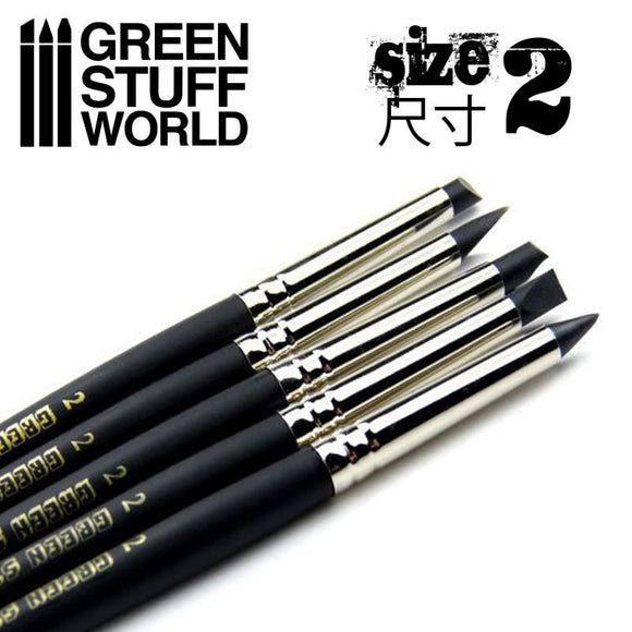 GSW Colour Shapers Brushes SIZE 2 - BLACK FIRM GSW Hobby Green Stuff World 
