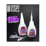 GSW Cyanocrylate Adhesive - GEL formula - with precision tips GSW Hobby Green Stuff World 