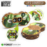 GSW Double life counters - Forest Gaming Tools Green Stuff World 