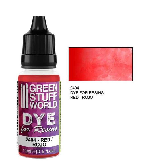 GSW Dye for Resins - RED 15ml Dye for Resins Green Stuff World