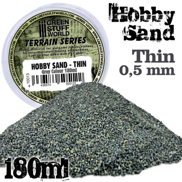 GSW Fine Hobby Sand 180ml - Grey GSW Hobby Green Stuff World 