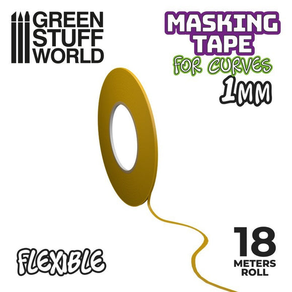 GSW Flexible Masking Tape - 1mm Airbrush Masking Tape Green Stuff World 