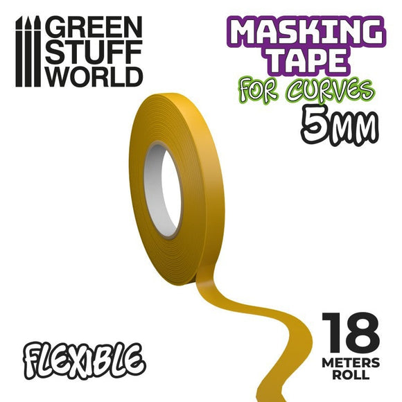 GSW Flexible Masking Tape - 5mm Airbrush Masking Tape Green Stuff World 