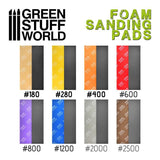 GSW Foam Sanding Pads 180 grit Sanding Green Stuff World 