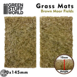 GSW Grass Mat Cutouts - Brown Moor Fields Basing Mats Green Stuff World 