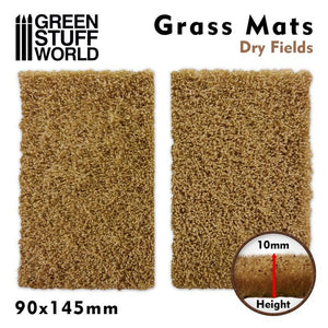 GSW Grass Mat Cutouts - Dry Fields Basing Mats Green Stuff World 