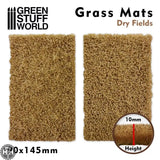 GSW Grass Mat Cutouts - Dry Fields Basing Mats Green Stuff World 
