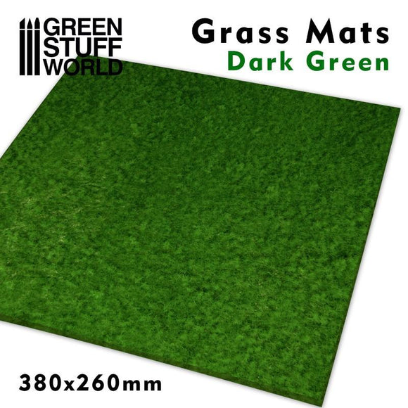 GSW Grass Mats - Dark Green Basing Mats Green Stuff World 