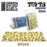 GSW Grass TUFTS - 2mm self-adhesive - BEIGE GSW Hobby Green Stuff World 