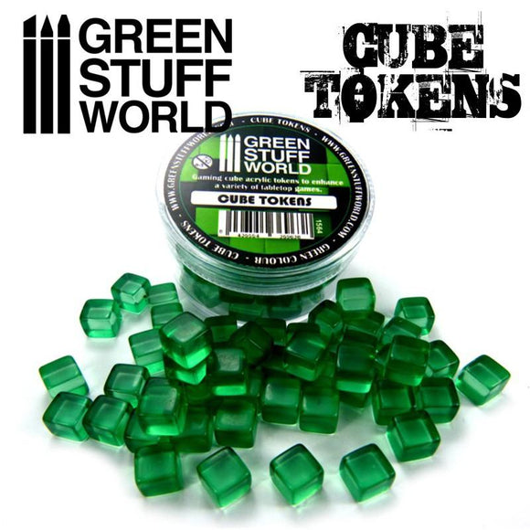 GSW Green Cube tokens GSW Hobby Green Stuff World 