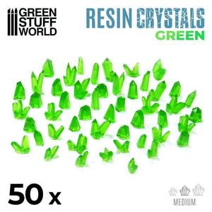 GSW GREEN Resin Crystals - Medium Generic Green Stuff World 